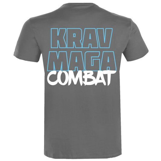 Dynamix Athletics T-Shirt Krav Maga Combat V2 - Grau/Blau