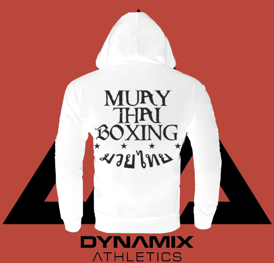 Dynamix Athletics Hoodie Muay Thai Boxing - Weiß