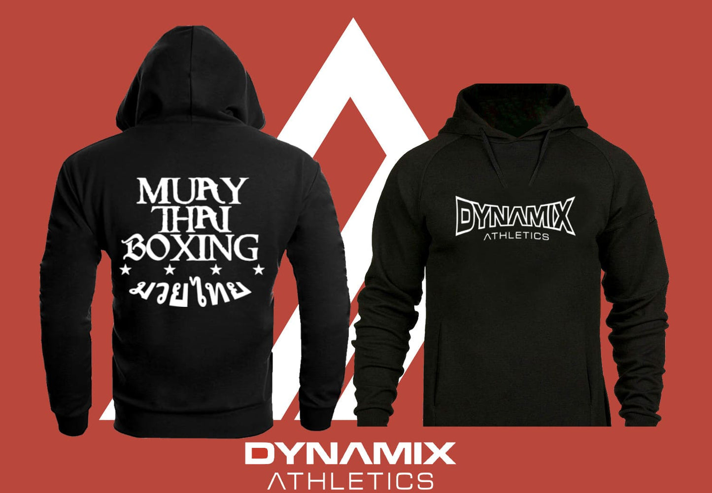 Dynamix Athletics Hoodie Muay Thai Boxing - Schwarz