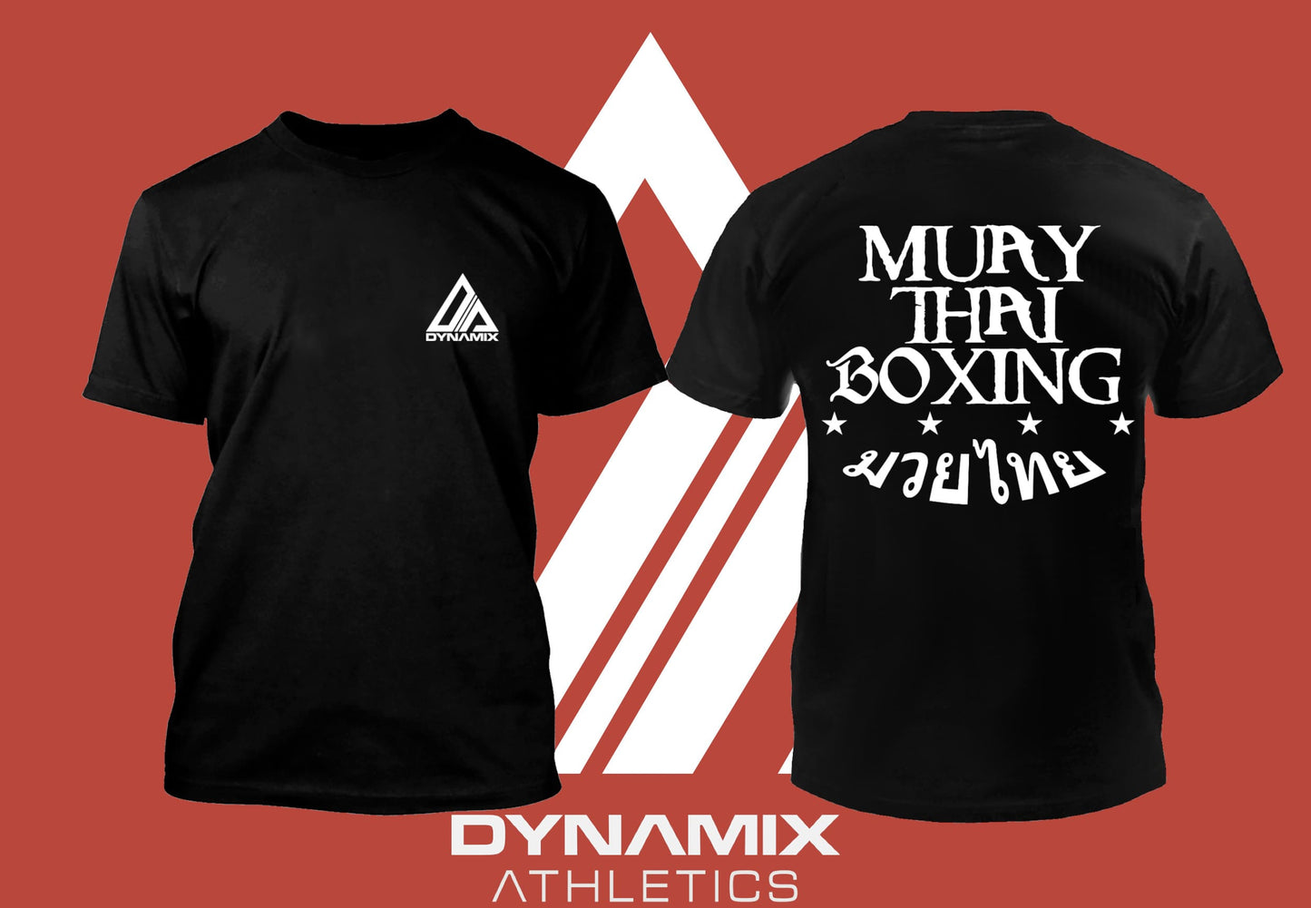 Dynamix Athletics T-Shirt Muay Thai Boxing - Schwarz